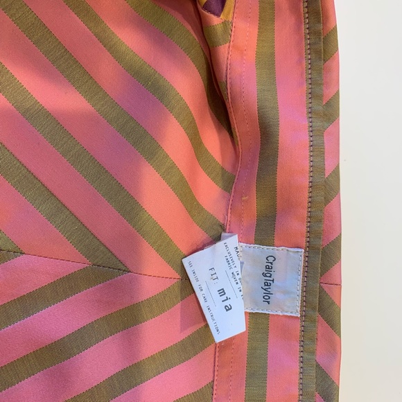 Beautiful, Orange and Pink, Button Down, Craig Taylor Shirt - Picture 2 of 4